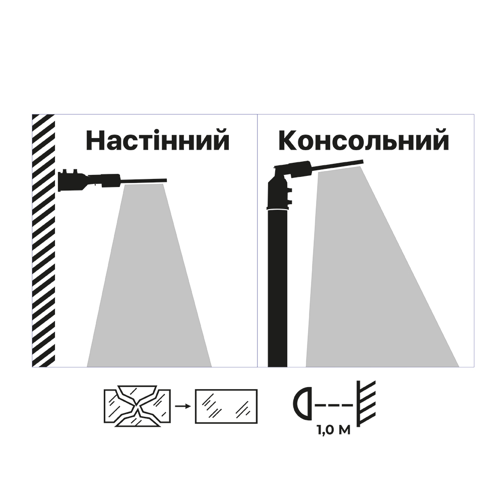 Світильник вуличний VIOLUX CONCORD 50W 6500Lm 5000K ( 430332 )